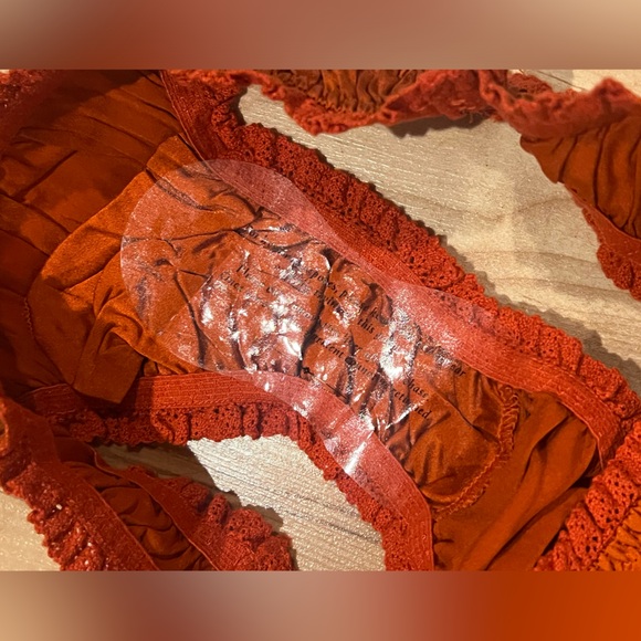 NWT Doen Lola Brief in Redbud Burnt Orange 90% Silk Underwear - Picture 7 of 7